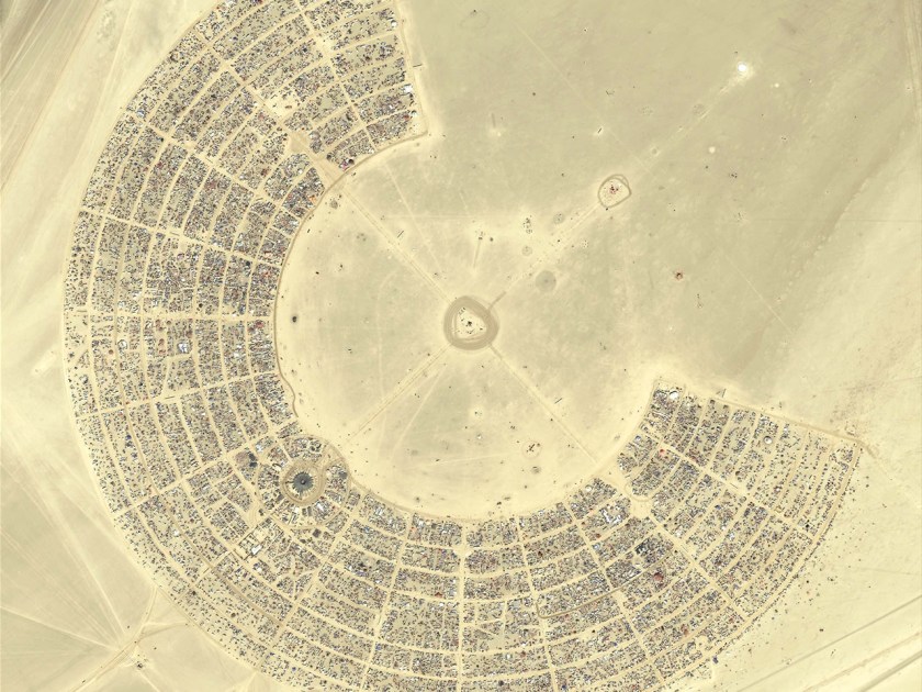 Burning Man from above