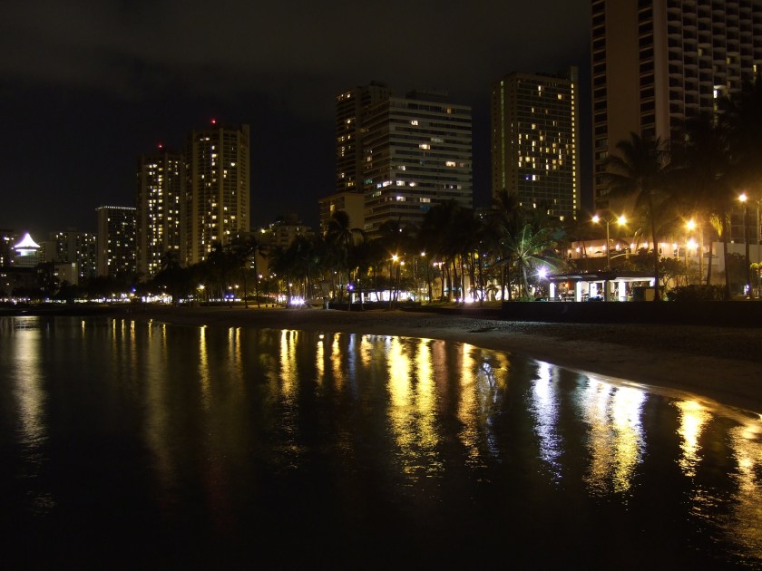 Lesson learnt - don't go in the sea at night in Hawai'i