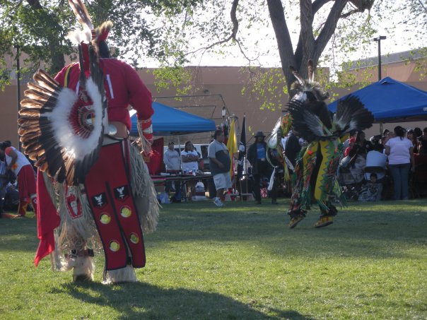 The fine beadwork and details are traditional to Navajo dress