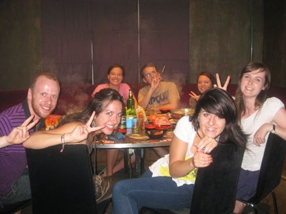 The Hot Pot place where things are steamy hot, rather than spicy hot...aaah!