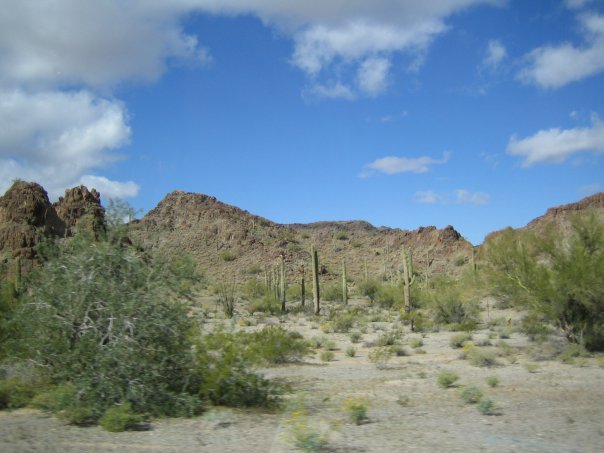 The view was rather deserty