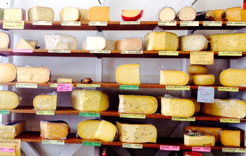 A fine selection of cheeses...