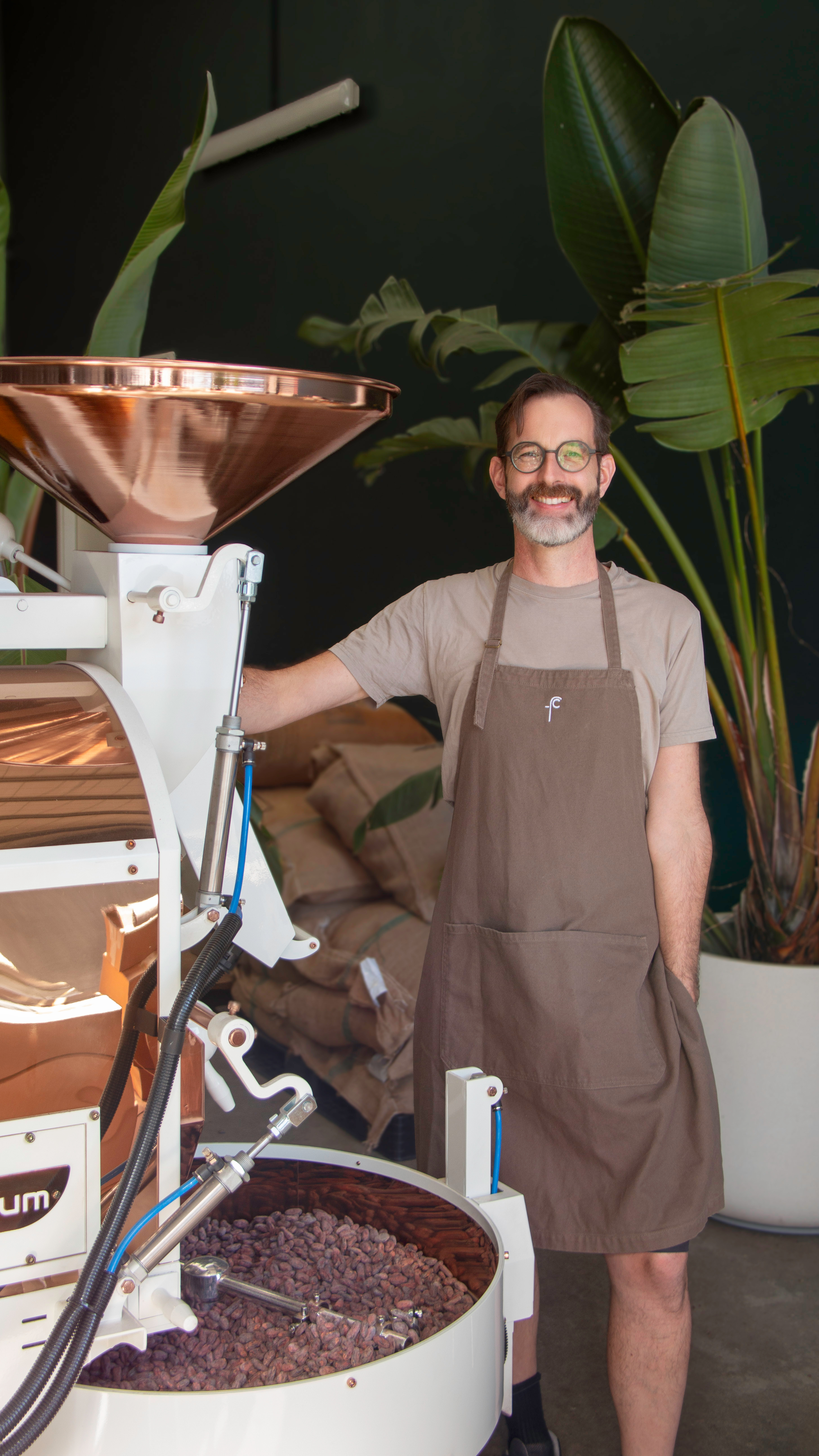 Foundry Chocolate David Herrick in Roastery 